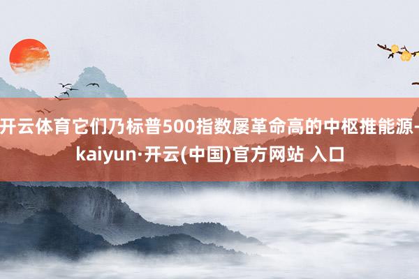 开云体育它们乃标普500指数屡革命高的中枢推能源-kaiyun·开云(中国)官方网站 入口