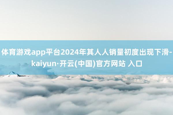体育游戏app平台2024年其人人销量初度出现下滑-kaiyun·开云(中国)官方网站 入口