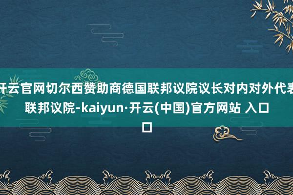 开云官网切尔西赞助商德国联邦议院议长对内对外代表联邦议院-kaiyun·开云(中国)官方网站 入口