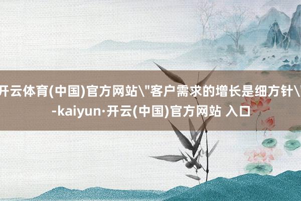 开云体育(中国)官方网站